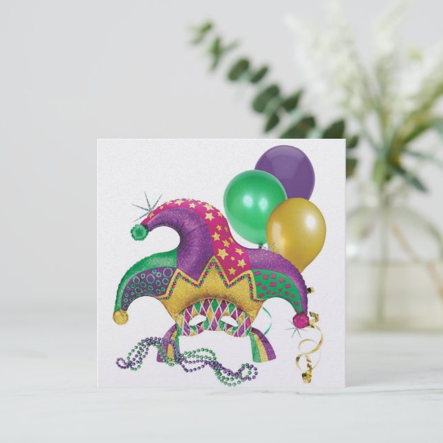 Jester Invitation (Stehend Vorderseite)