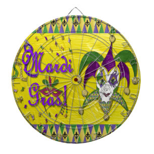 Jester Mask Mardi Gras Harlequin Dartscheibe