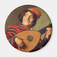 Jester mit Lute Magnet