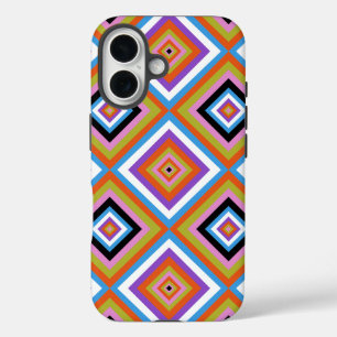 Jester Motley Trippy Diamonds Colorful Geometric iPhone 16 Hülle