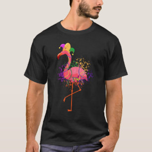 Jester Pink Flamingo Bird Animal Niedlich Mardi Gr T-Shirt