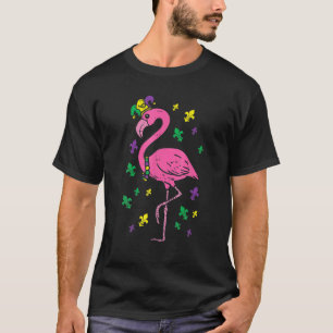 Jester Pink Flamingo Bird Animal Niedlich Mardi Gr T-Shirt