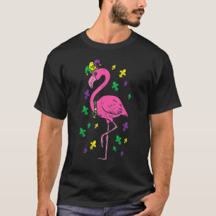 Jester Pink Flamingo Bird Animal Niedlich Mardi Gr T-Shirt