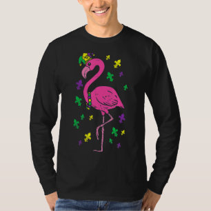 Jester Pink Flamingo Bird Animal Niedlich Mardi Gr T-Shirt
