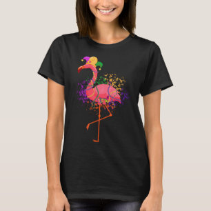 Jester Pink Flamingo Bird Animal Niedlich Mardi Gr T-Shirt