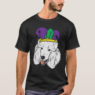 Jester Poodle Face Mardi Gras Dog Lover Owner Men T-Shirt