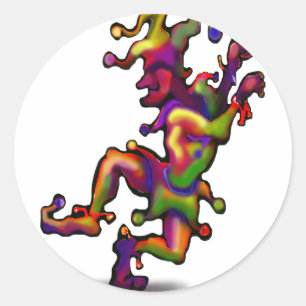 Jester Runder Aufkleber