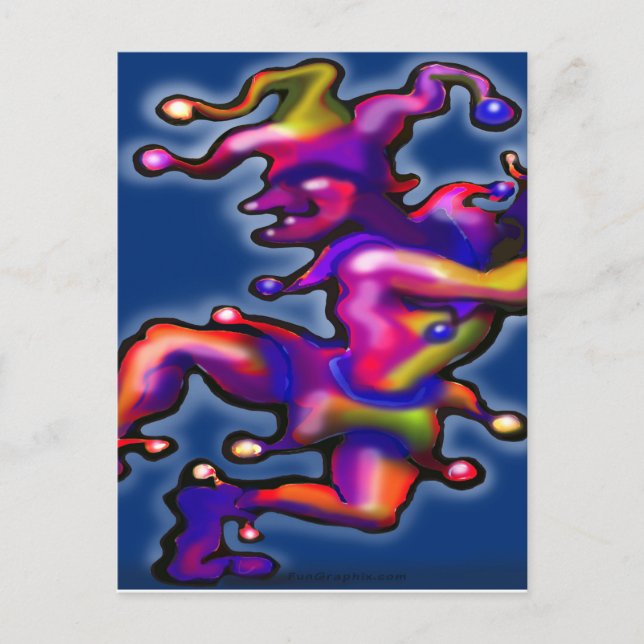 Jester Saphire Blue Postkarte (Vorderseite)