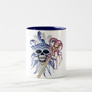 Jester Skull Zweifarbige Tasse