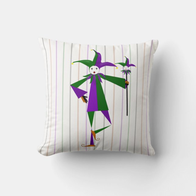 Jester Throw Pillow Kissen (Vorderseite)