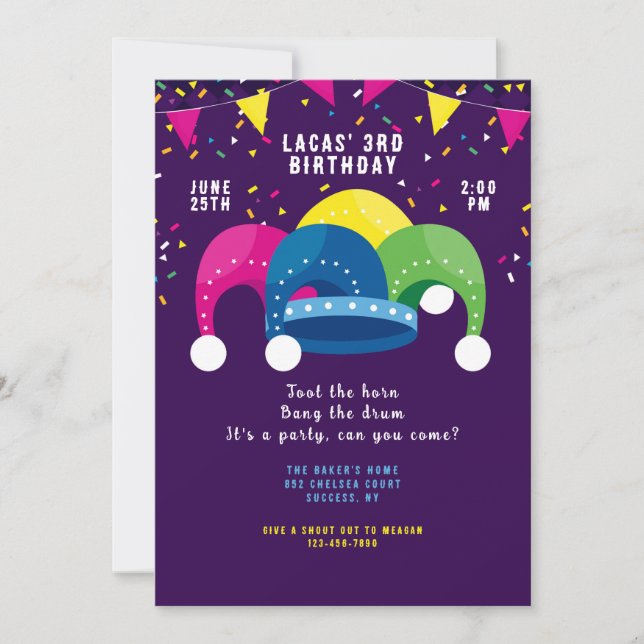 Jester's Hut-Einladung Einladung (Vorderseite)