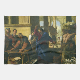 Jesu Christi Tempelreinigung Geschirrtuch