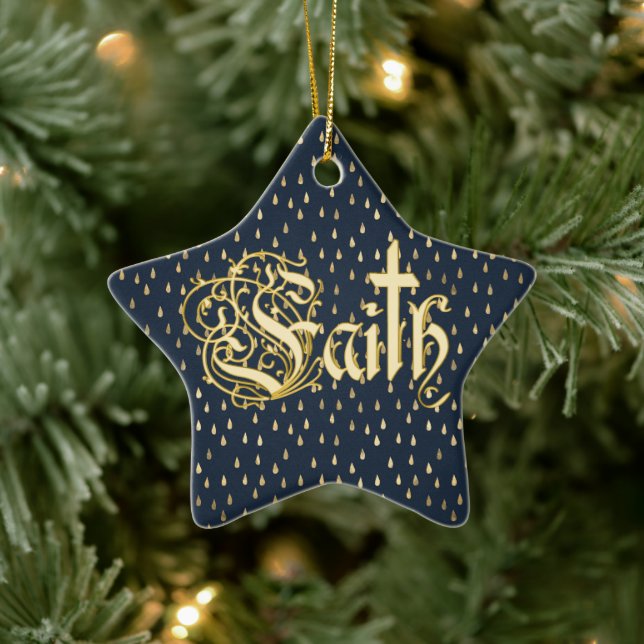 Jesu Christliche Religion Überkreuzen Weihnachten Keramik Ornament (Baum)