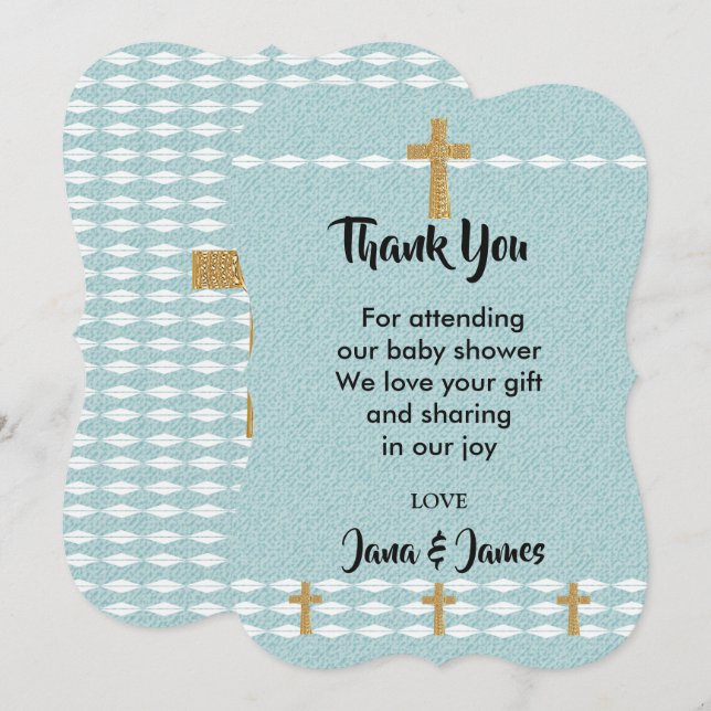 Jesu Christus Kreuz danke dir Einladung (Vorne/Hinten)