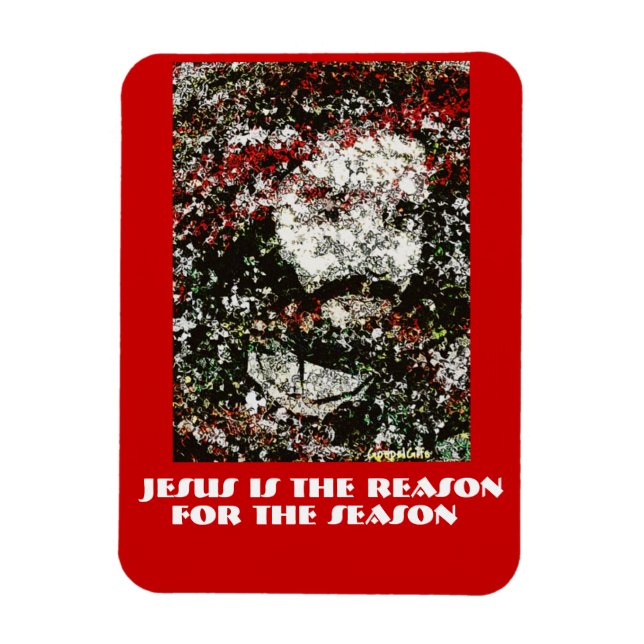 Jesu Jahreszeit Gesicht Christi Magnet (Vertikal)