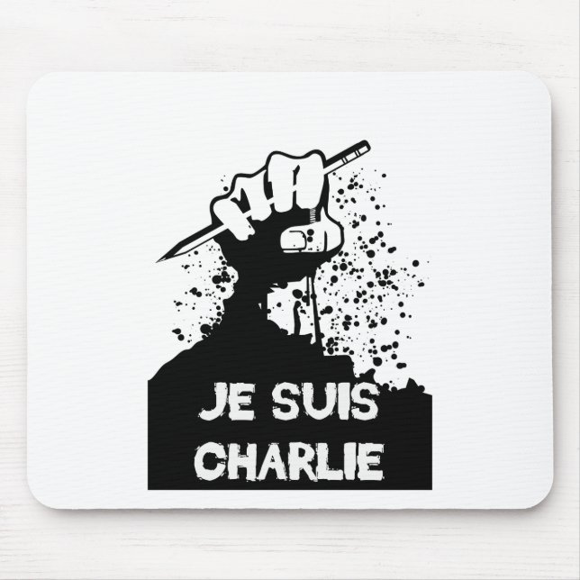 Jesuis Charlie (Zombie-Ausgabe) Mousepad (Vorne)