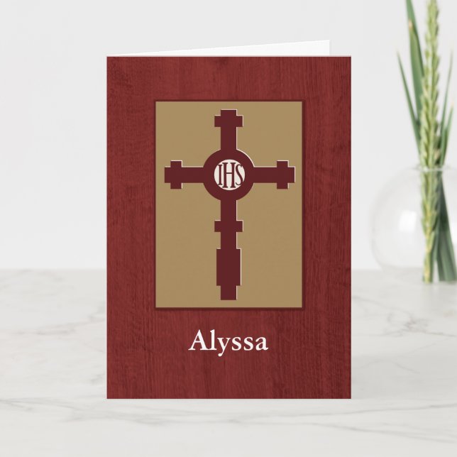 Jesuit Ehrengesellschaft Induction Glückwunsch, Cu Karte (Vorderseite)