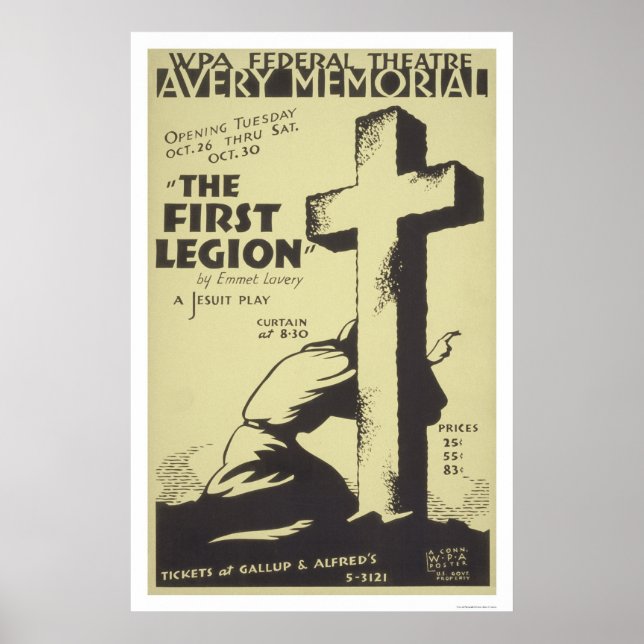 Jesuit First Legion 1937 WPA Poster (Vorne)