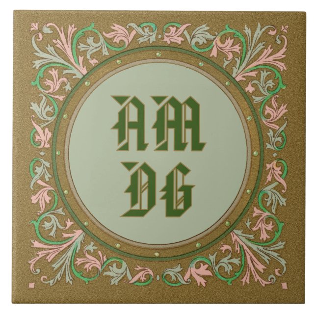 Jesuit Motto von St. Ignatius (BK 50; lateinisch A Fliese (Vorderseite)