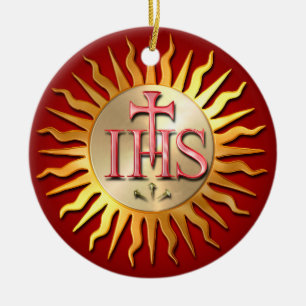 Jesuit-Siegel Keramikornament