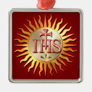 Jesuit-Siegel Ornament Aus Metall