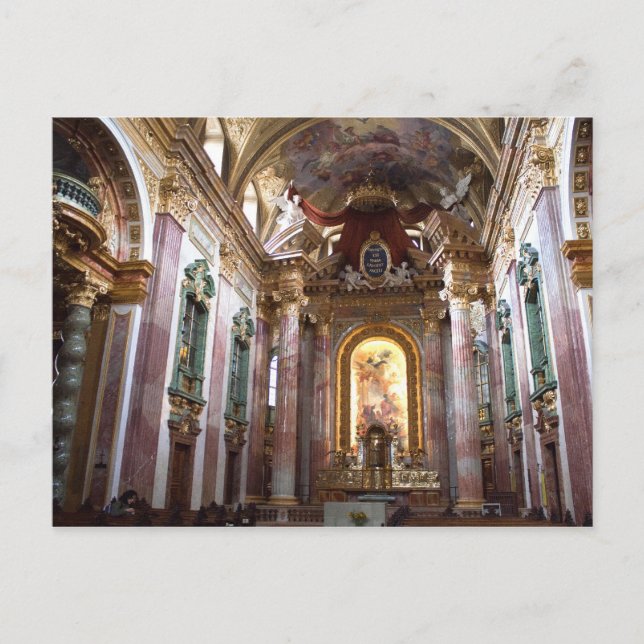 Jesuitenkirche, Wien Postkarte (Vorderseite)