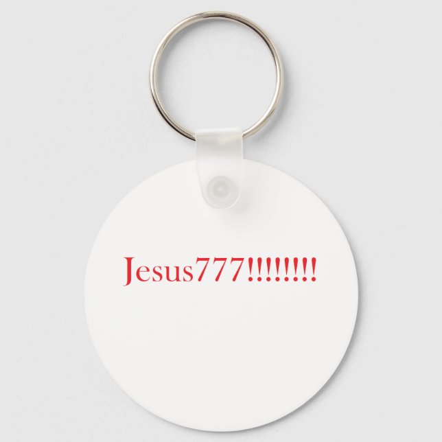 Jesus777!!!!!!! Schlüsselanhänger (Vorderseite)