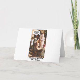 Jesus 1. Wunder als Zombie Karte