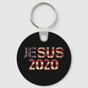 Jesus 2020 Christliches Wahljahr Präsident Gott B Schlüsselanhänger