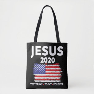 Jesus 2020 Wahl Signatur USA Flagge Patriotic Chri