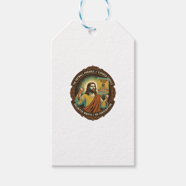 Jesus Abgelaufenes Software-Abonnement Paywall Tec Geschenkanhänger (Vorderseite)
