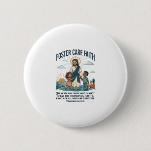 Jesus Adoption Pflege Grafik T-Shirt Christlich A Button