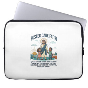 Jesus Adoption Pflege Grafik T-Shirt Christlich A Laptopschutzhülle