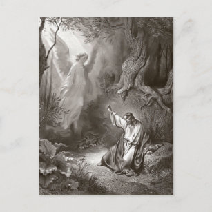 Jesus Agony im Garten Religiöse Postkarte