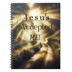 Jesus akzeptierte mein Notebook Notizblock