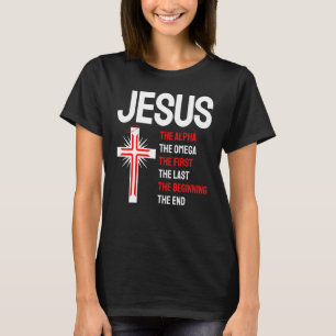 Jesus Alpha Omega erste Anfang Ende Christi T-Shirt