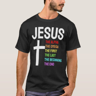 Jesus Alpha Omega erste Anfang Ende Christi T-Shirt