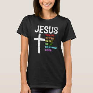 Jesus Alpha Omega erste Anfang Ende Christi T-Shirt
