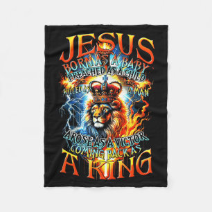 Jesus als Baby geboren, predigte als Kind, getötet Fleecedecke