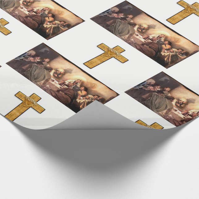 Jesus als Geschenkpapier (Ecke)