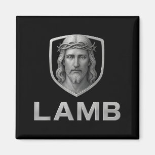 Jesus als Lamm ikonisches christliches Bild Magnet