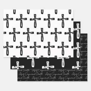 Jesus am eroberten Tod Geschenkpapier Set