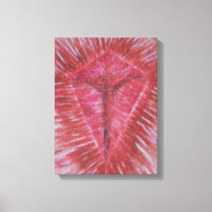 Jesus am Kreuz (30,48 x 40,64cm, 12" x 16") Leinwanddruck