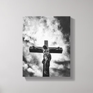 Jesus am Kreuz – Glaube und Erlösung auf Leinwand