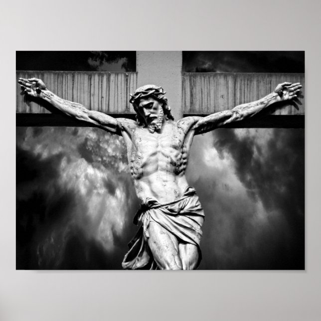 Jesus am Kreuz Poster (Vorne)