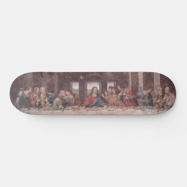 Jesus am letzten Abendmahl, Leonardo da Vinci Skat Skateboard (Horizontal)