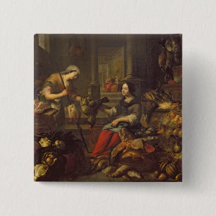 Jesus am Zuhause von Martha und von Mary 2 Button