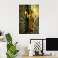 Jesus an deiner Tür Vintage Poster