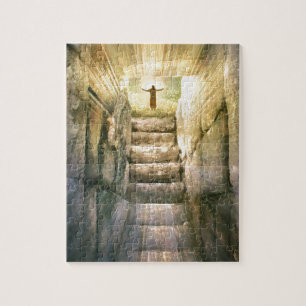 Jesus an leerer Grab-Ostern-Auferstehung Puzzle