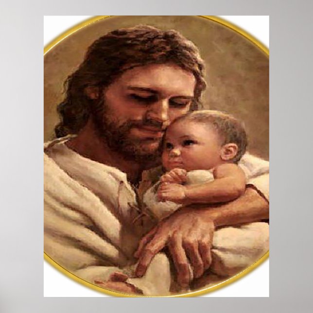 Jesus and Child Watch Poster (Vorne)